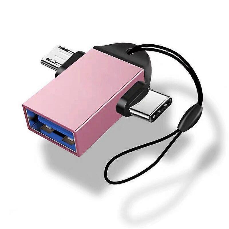 OTG USB 3.0 זכר מיקרו USB נקבה מתאם ומחבר USB C סגסוגת אלומיניום זכר, ממיר נע 2 ב 1