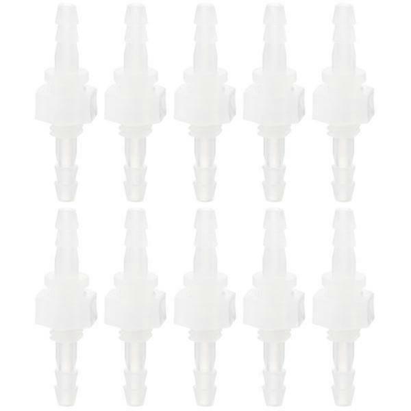 10pcs Hose Barb Thru-bulk Bulkhead Fitting Plastic Hex Straight Union Adapter