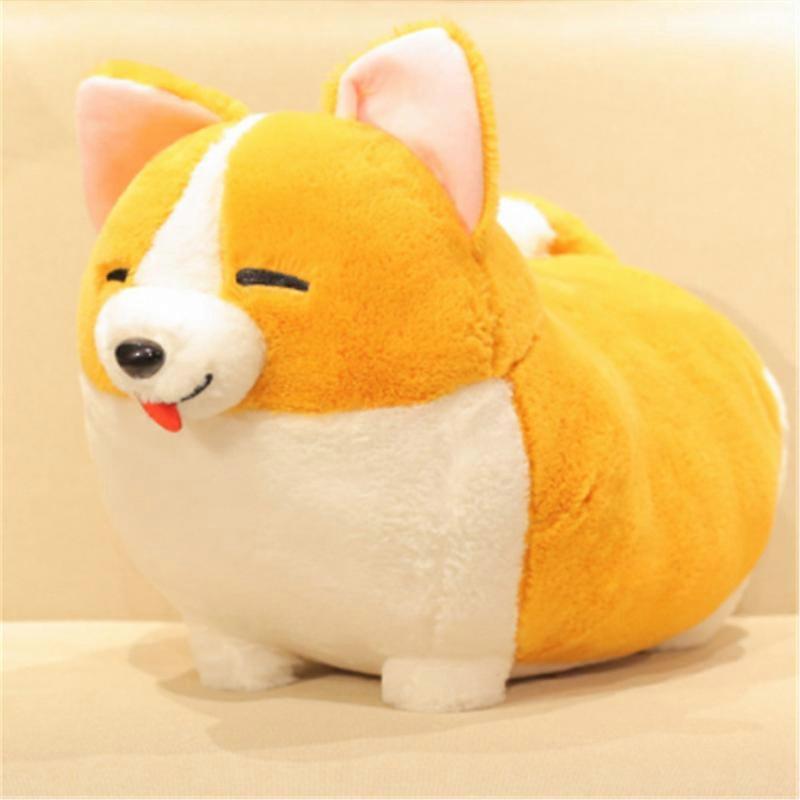 Cartoon Corgi Dog Soft Plush Throw Pillow Animal Pillow Plush Toy