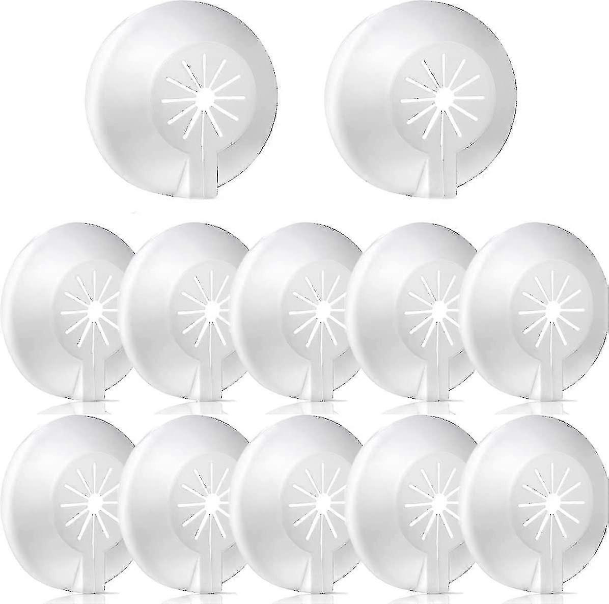 30pcs צינור רדיאטור מכסה צינור חימום מהדקים כיסויי פלסטיק עבור צינורות קוטר 8-22 מ"מ פתוח Escutcheons צינור Flapper