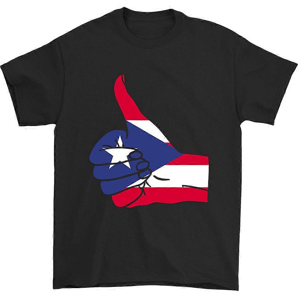Palec nahoru Portorická vlajka Tričko