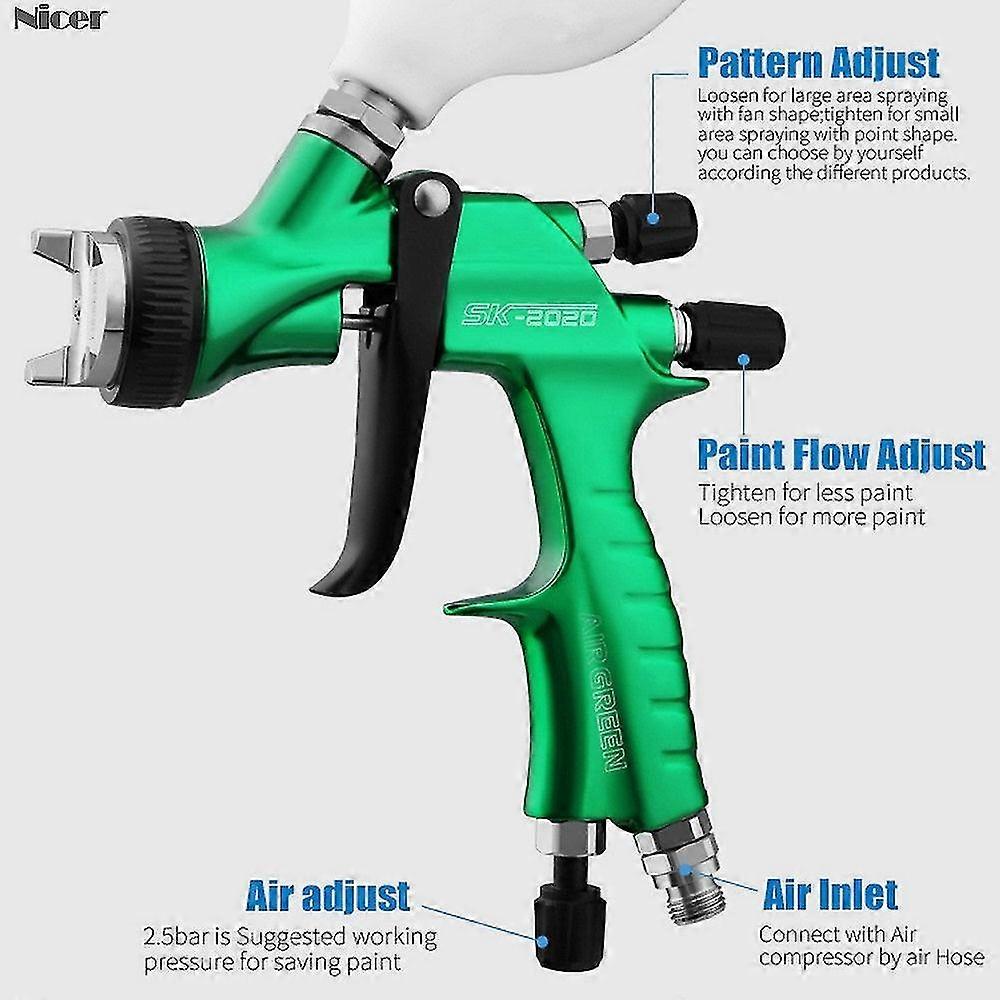 Pistolet à Peinture HVLP Aérographe #1 - Pour Art, Maquettes, Customisation - Aérographe Artisanal