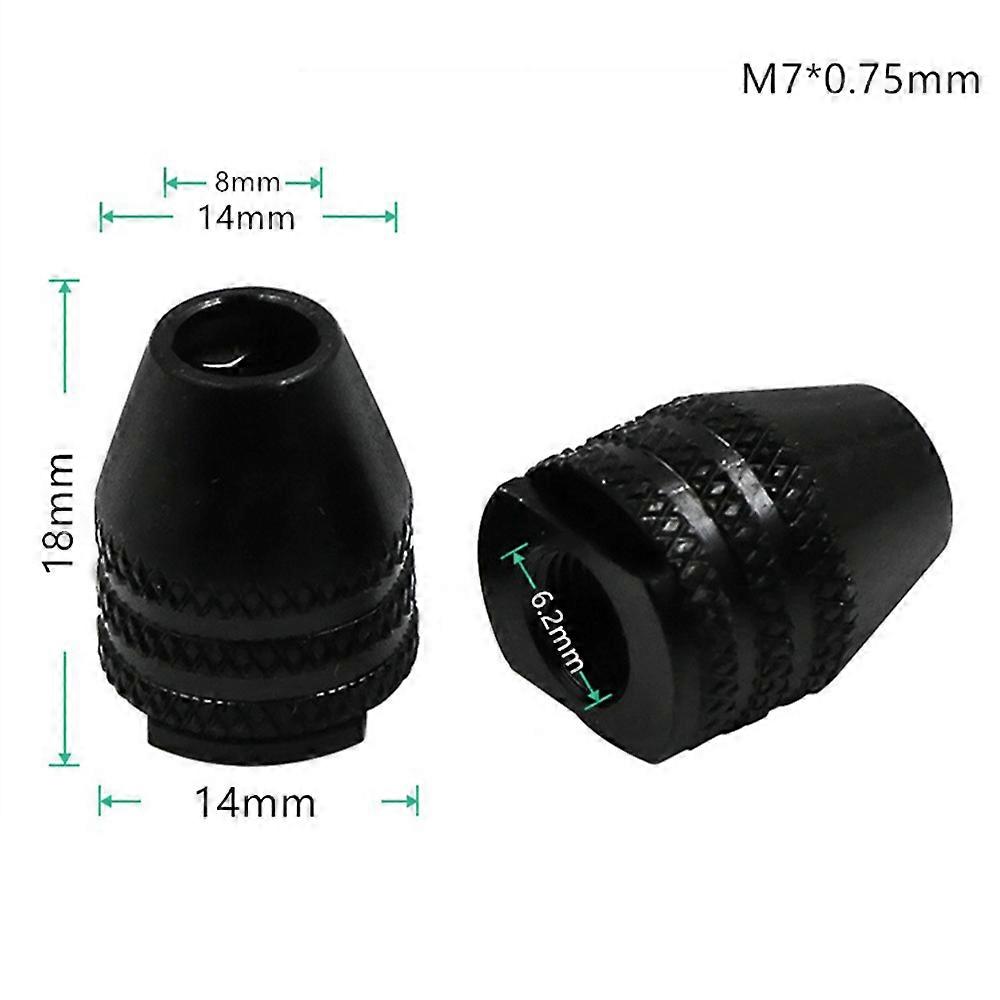 1Pcs Mini Multifunctional Keyless Drill Chuck M7M8 Dremel Rotary Tools Drill Bit Adapter Three-Jaw Quick Change Converter