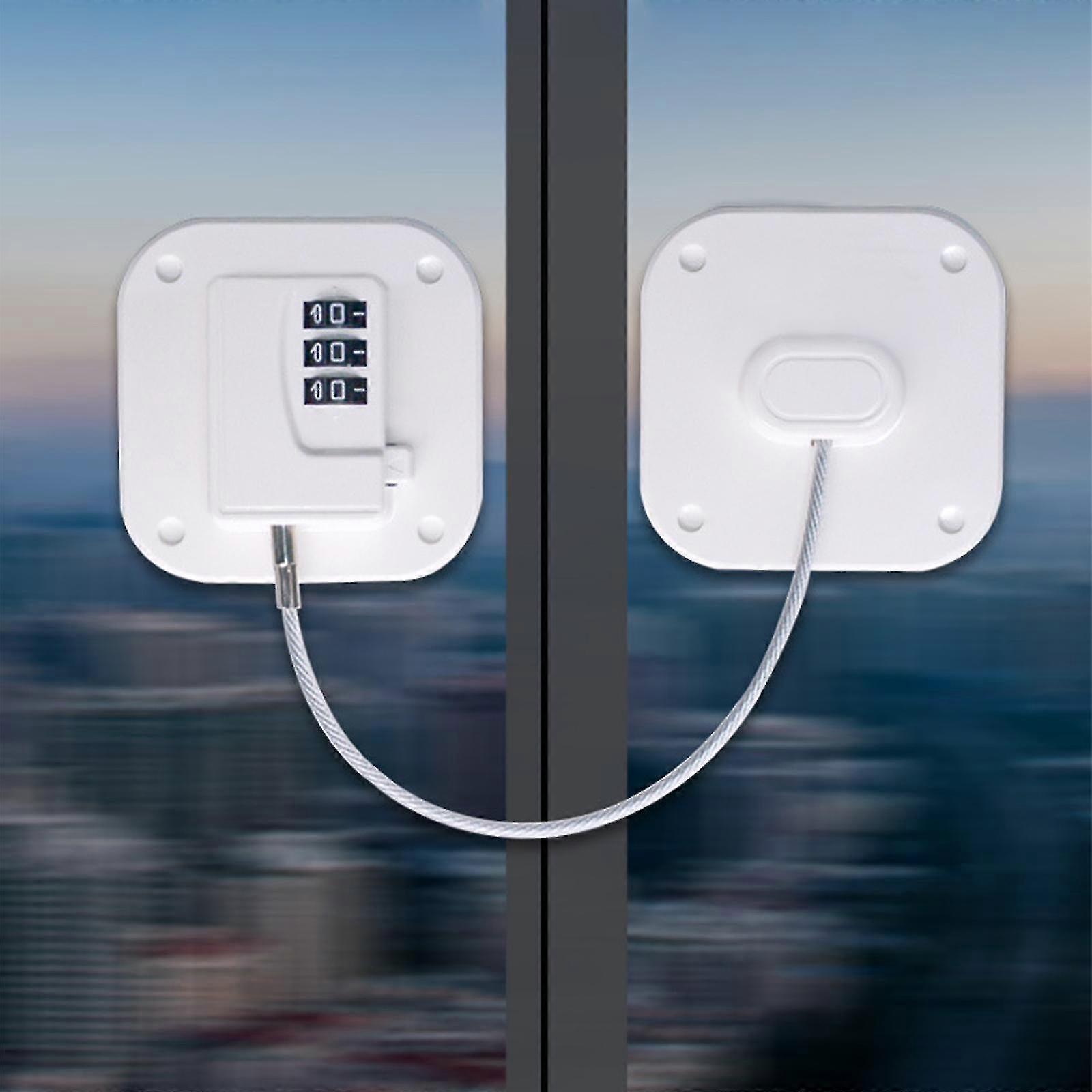 2 kpl Jääkaappilukko, Jääkaappi lapsille, Pakastin lapsille Avaimeton Turvakaappi Lukot kaappeihin Kaapit Laatikot Ikkuna