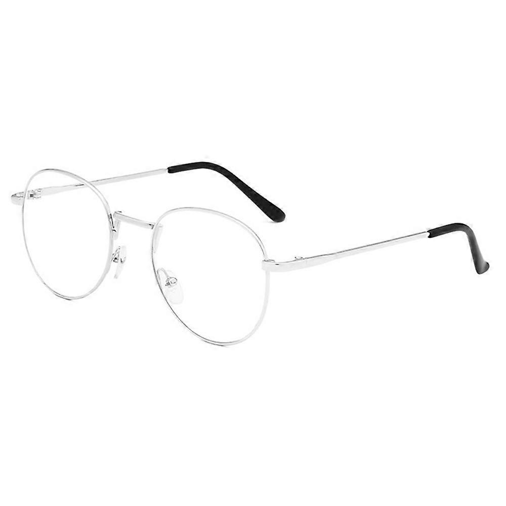 Unisex Anti Radiation Computer Glasses Thin Metal Frame Retro Oval Rim Eyeglass