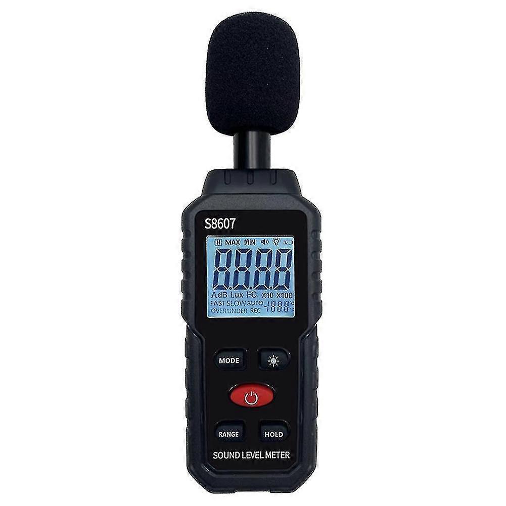 Digital lydnivå støymåler måling 30-130db Db detektor lydtester diagnostisk verktøy
