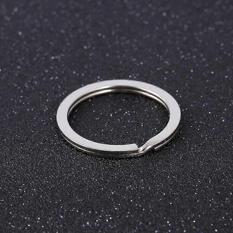 Steel Keyring Split Key Rings 30Mm Hoop Ring Nickel Plated Steel Loop