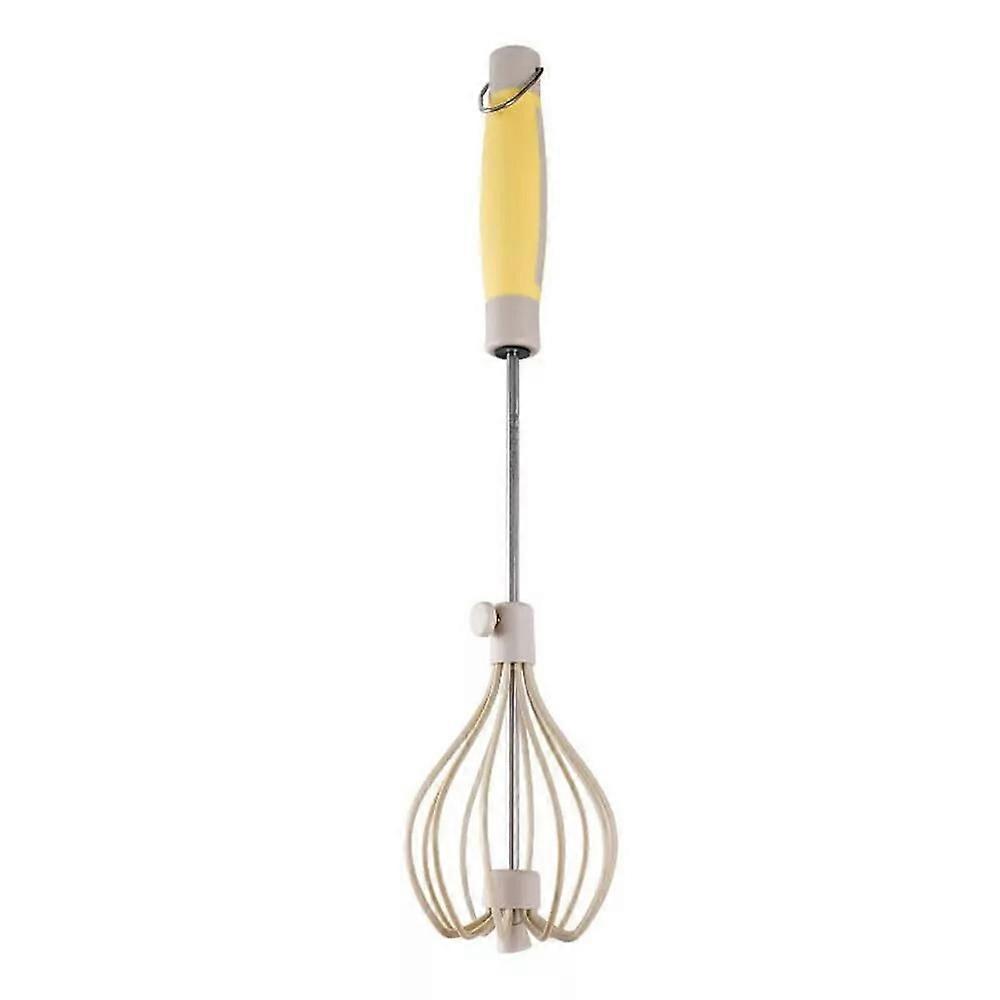 Stainless Steel Semi Automatic Whisk,2024 Upgrade Rotating Automatic Eggbeater