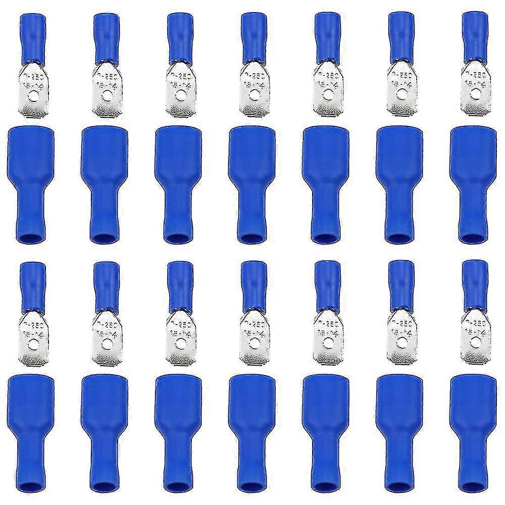 Cable Lugs Flat Plug Blue Flat Sleeve Blue