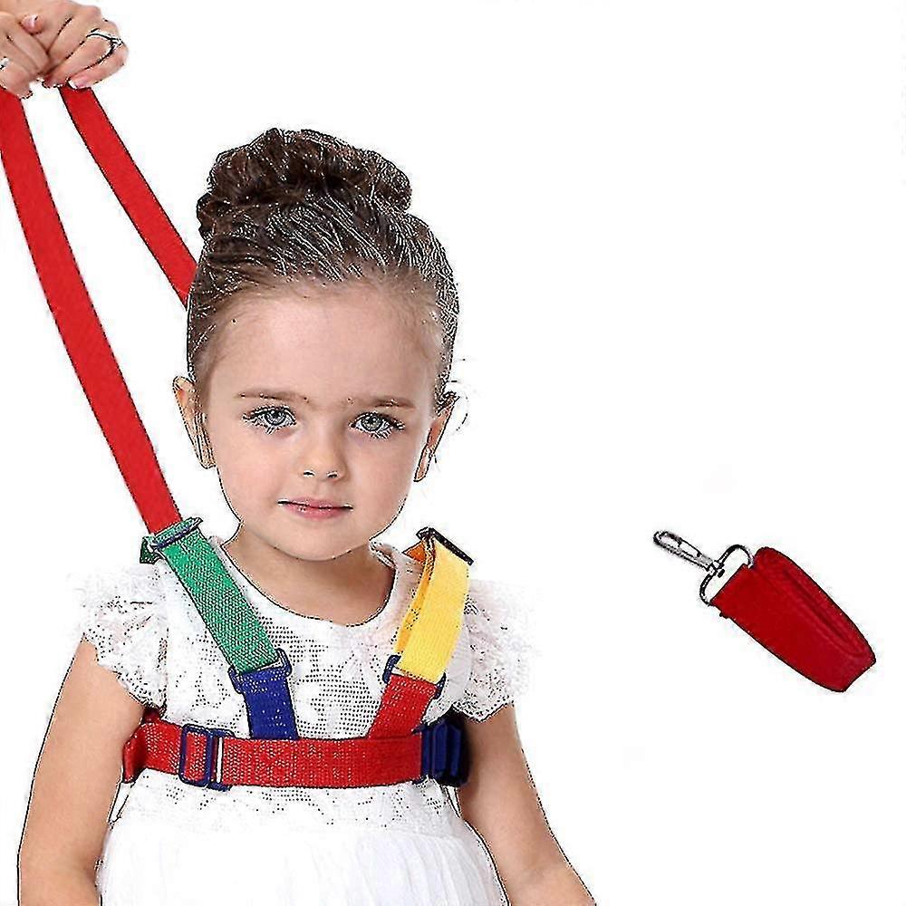 Safety Leash Anti-lost,2 In 1 Baby Safety Walking Harness Child Leash Walking Hand Belt (blue)