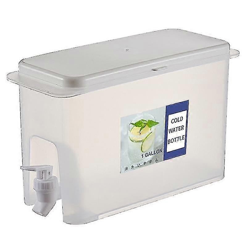 Plastic Drink Dispenser, Beverage Dispenser With Spigot, Iced Juice Lemonade Dispenser For Party Daily Use, Milk Dispenser For Fridge Gallon, Small Wa