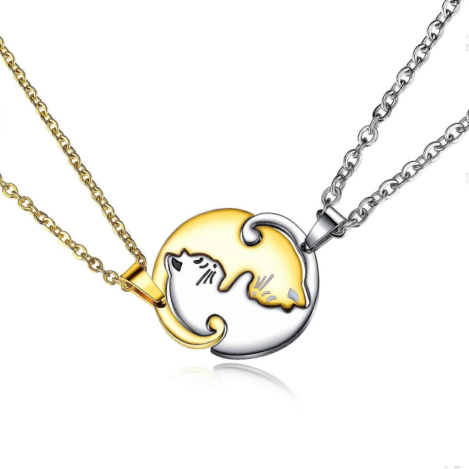 Yin Yang Pendant Oval Necklaces