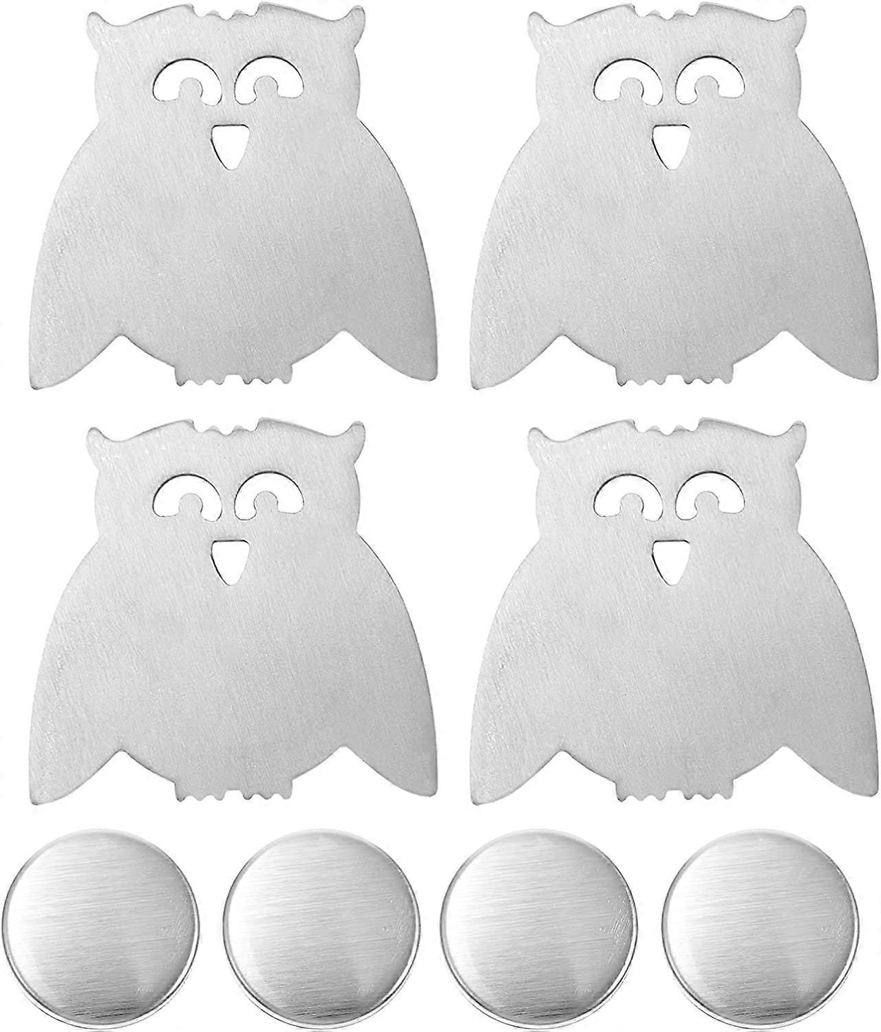 4 stycken magnetiska dukvikter uggla stil