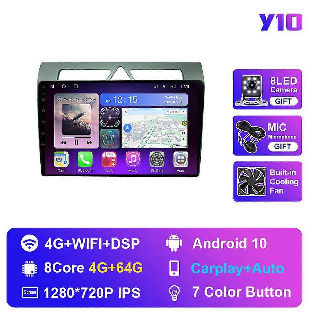 Redkid Pour Kia Morning Picanto 2007-2010 Autoradio Audio Stéréo Système Intelligent Android Auto Na