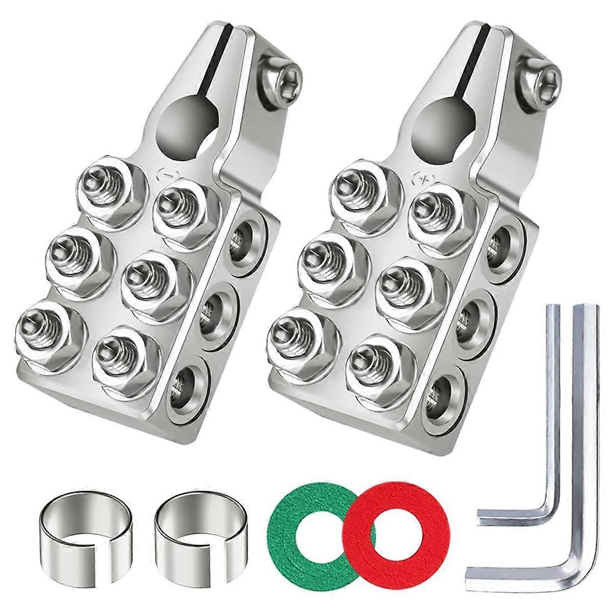 Battery Terminal Connectors, 12 Way Battery Terminals, 1/0AWG,2/4/6/8AWG Battery Connectors , for C