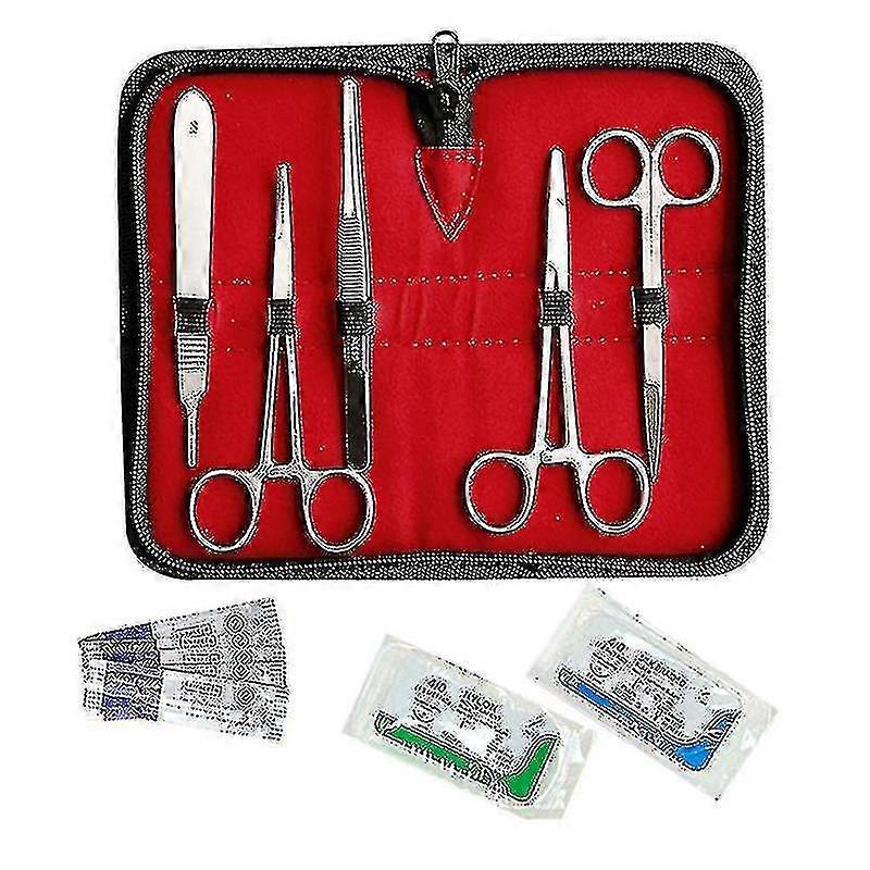 Suture Kit,stainless Steel Training Instruments With Scalpel Blades For Veterinarian,biology And Dis