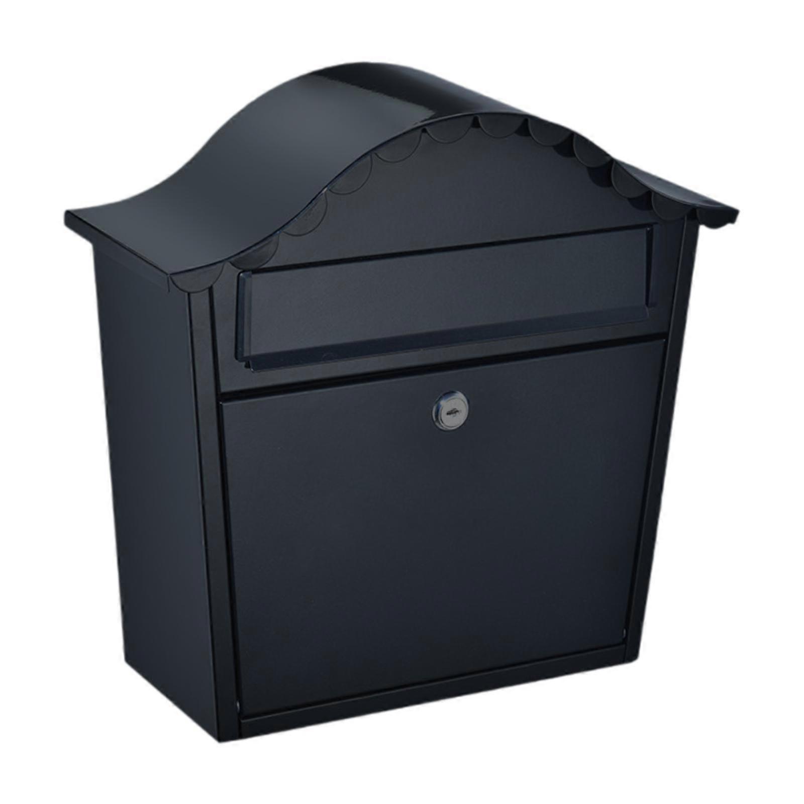 Wall Mount Locking Mailbox with Slot Suggestion Collection Box for Paperwork