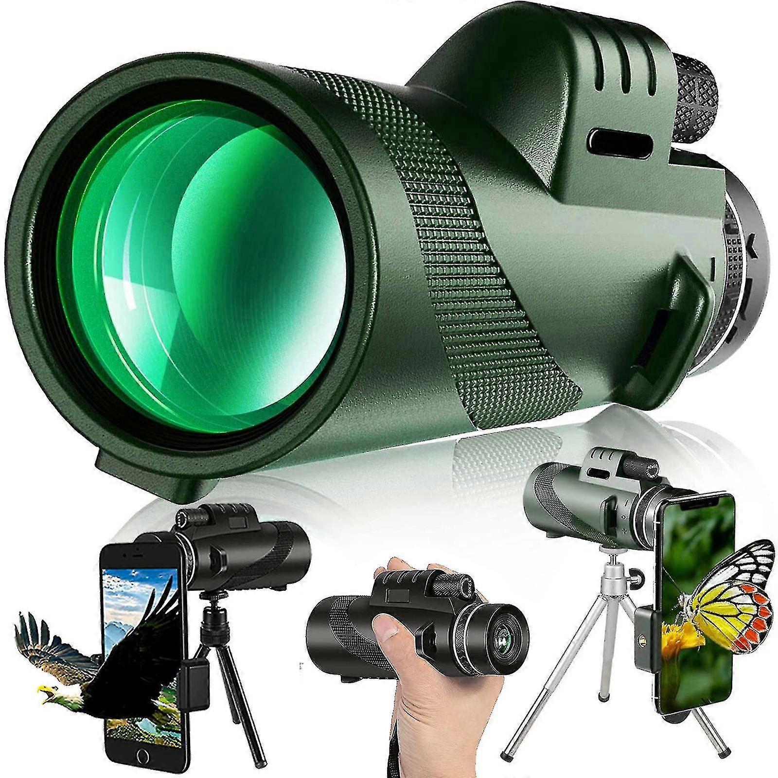 80x100 High Power Monocular Telescope-amesedak Compact & Portable High Definition Monocular For Adults Raoliang6417242417802