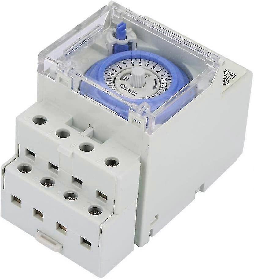 Timer, 24 Hour Time Switch, Timer 110-230v Sul 181h Analog Mechanical Timer Time Switch Manual/automatic Controller For Din Guide Rail