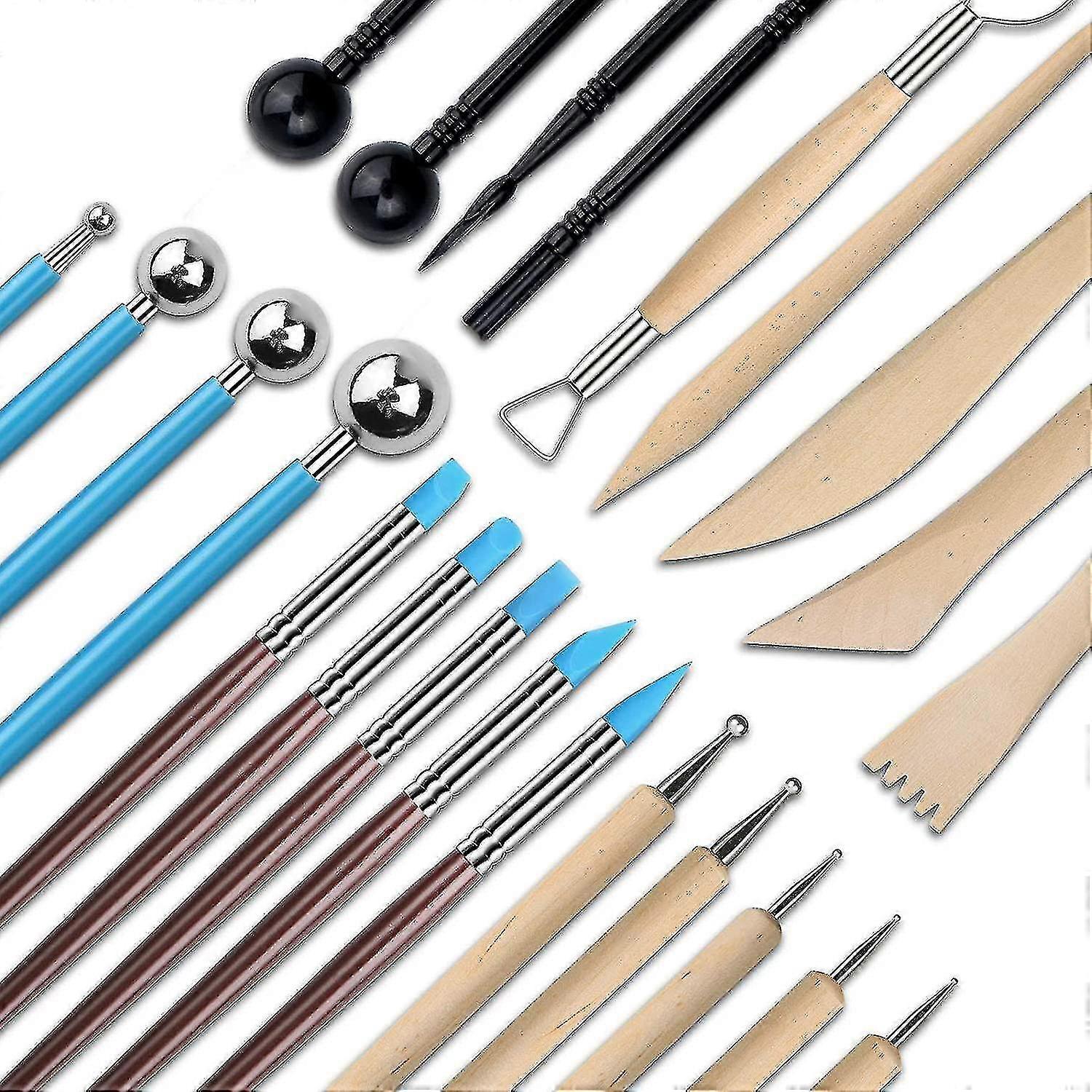 Set Of 24 Sculpting Tools Clay Sculpting Tool Sculpting Tools With Reusable