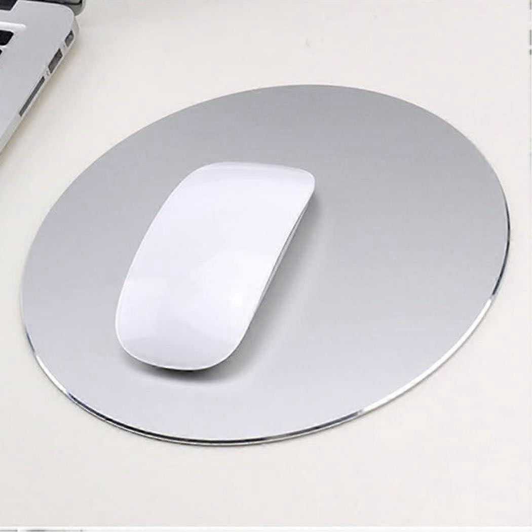 Mouse pad aluminium mouse mat non-slip aluminium alloy surface Silver