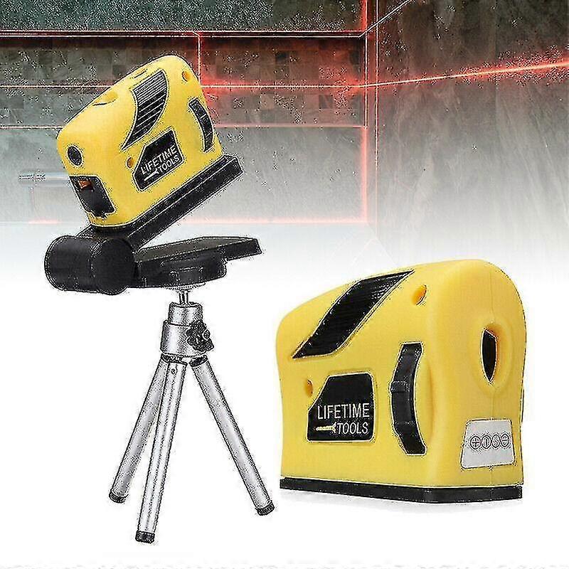 4 In 1 accurate multipurpose laser level lever horizontal vertical light beam measure tape 360 deg