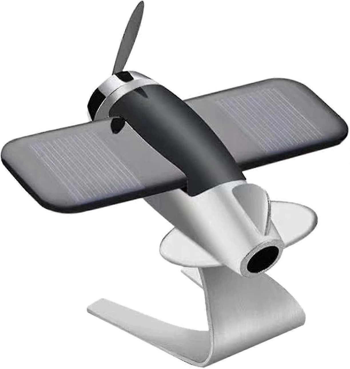 Solar Airplane Model Car Aromatherapy Accessory