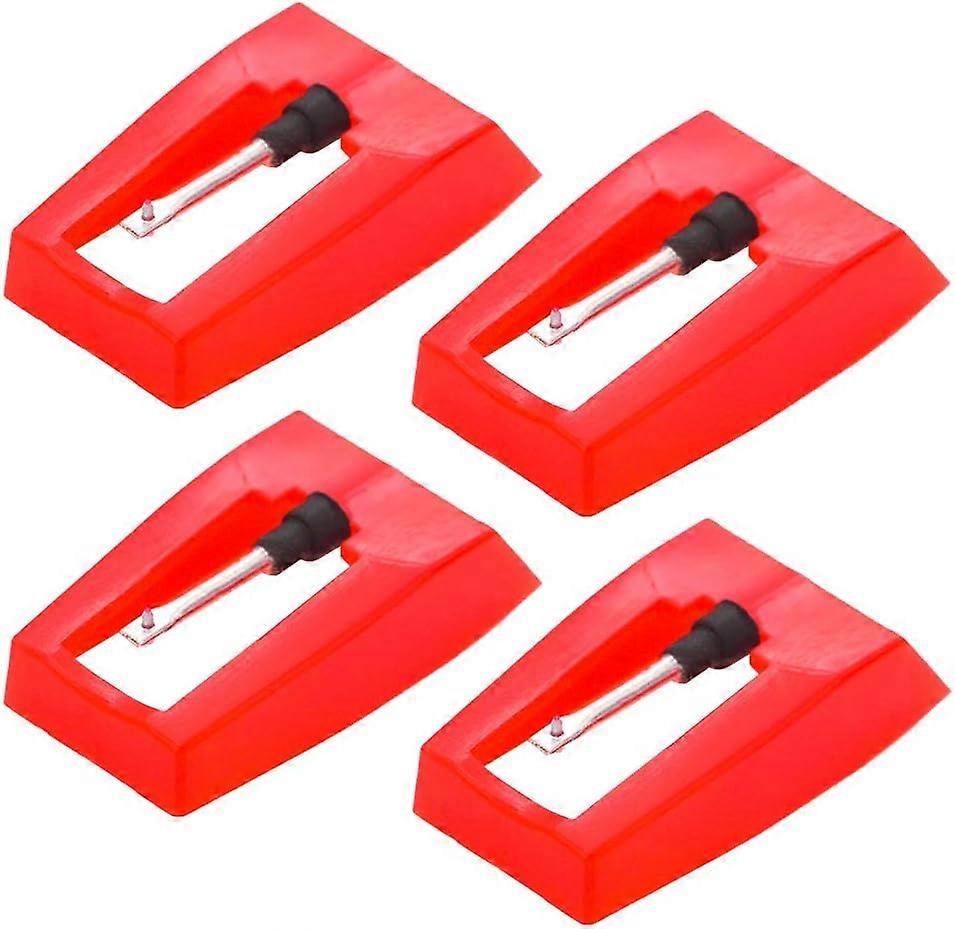 4-Pack Record Player Needle - Diamond Replacement Stylus Needle for Vinyl Record Players