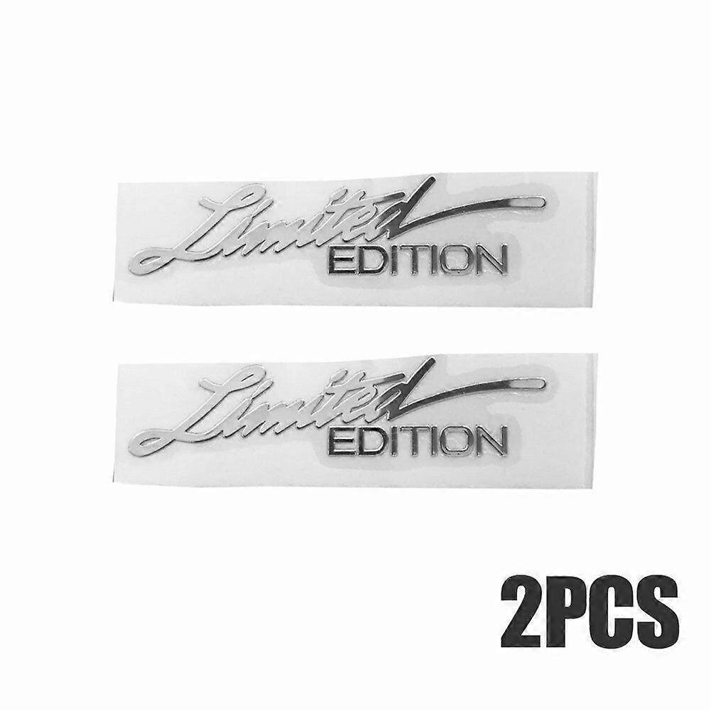 2pcs 3d מתכת מהדורה מוגבלת לוגו צד רכב פנדר תא מטען אחורי סמל תג מדבקת מתכת מדבקות קישוט רכב אביזרים