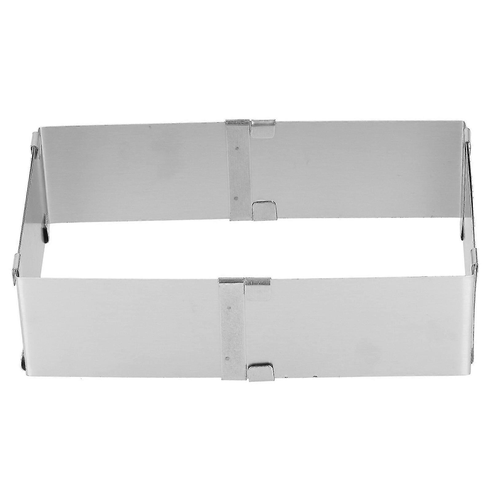 Square Stainless Steel Retractable Mousse Ring Cake Mold DIY Baking Tool 10~18cm