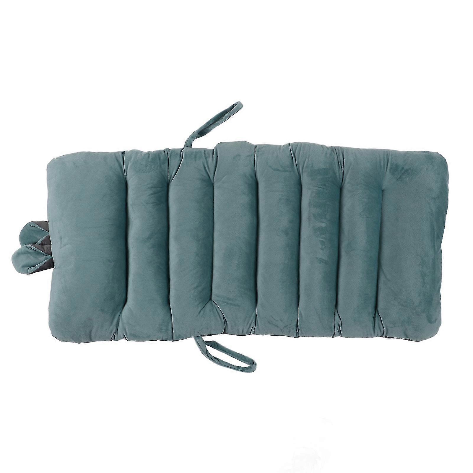 Blue Plush PP Cotton Back Support Cushion - Integrated Recliner Backrest for Office Chair and Sofa (45x100cm)