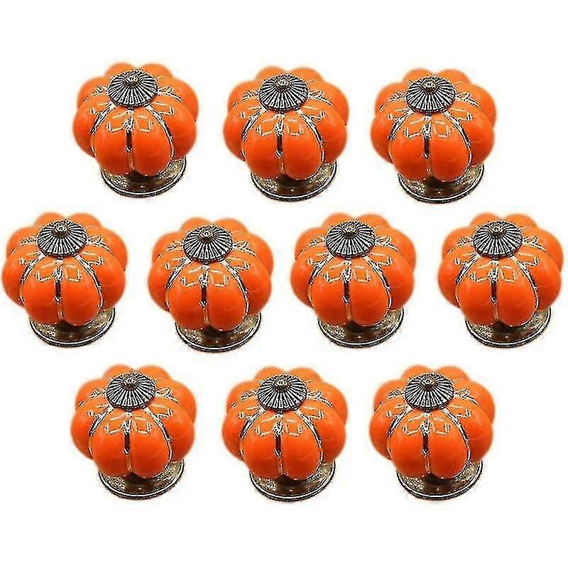 10 Pcs Ceramic Drawer Knobs Cabinet Knob For Kitchen Drawers And Cupboards Qucyy Gift