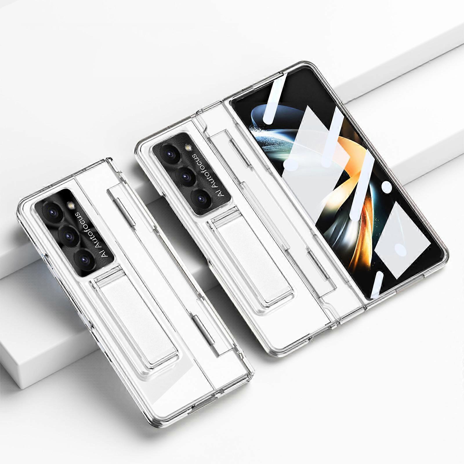 Z Fold 6 Case with Upgraded Hinge Protection+ Camera Lens Film + Front Screen Protector,Luxury Case for Samsung Galaxy Z Fold 6