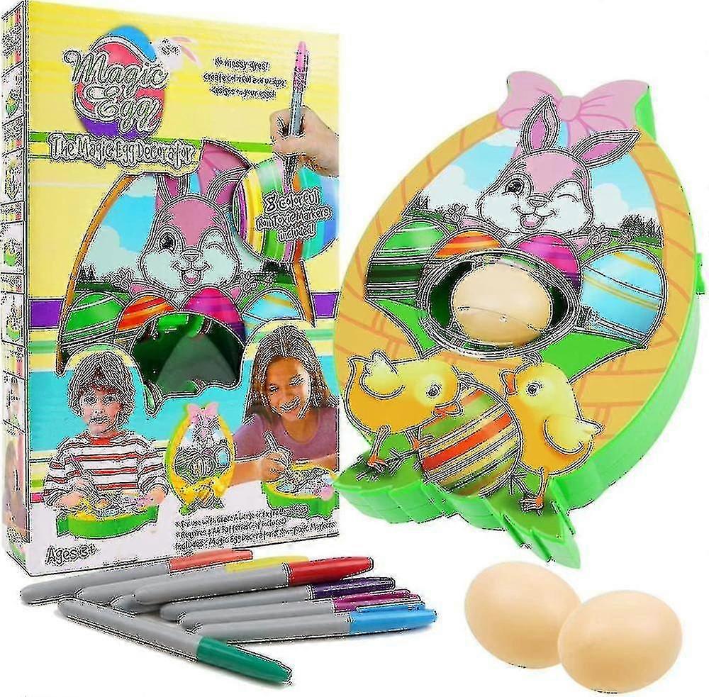 Easter Egg Decorator Easter Egg Spinner Decorating Machine Battery Driven Decorator Kit With 8 Colou