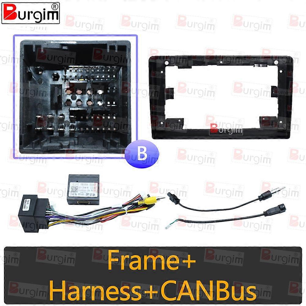 Car Radio Fascias Frame For Peugeot 308 T9 308S 2013-2021 9 inch Stereo Panel Wiring Harness Power Cable Adapter Canbus Decoder