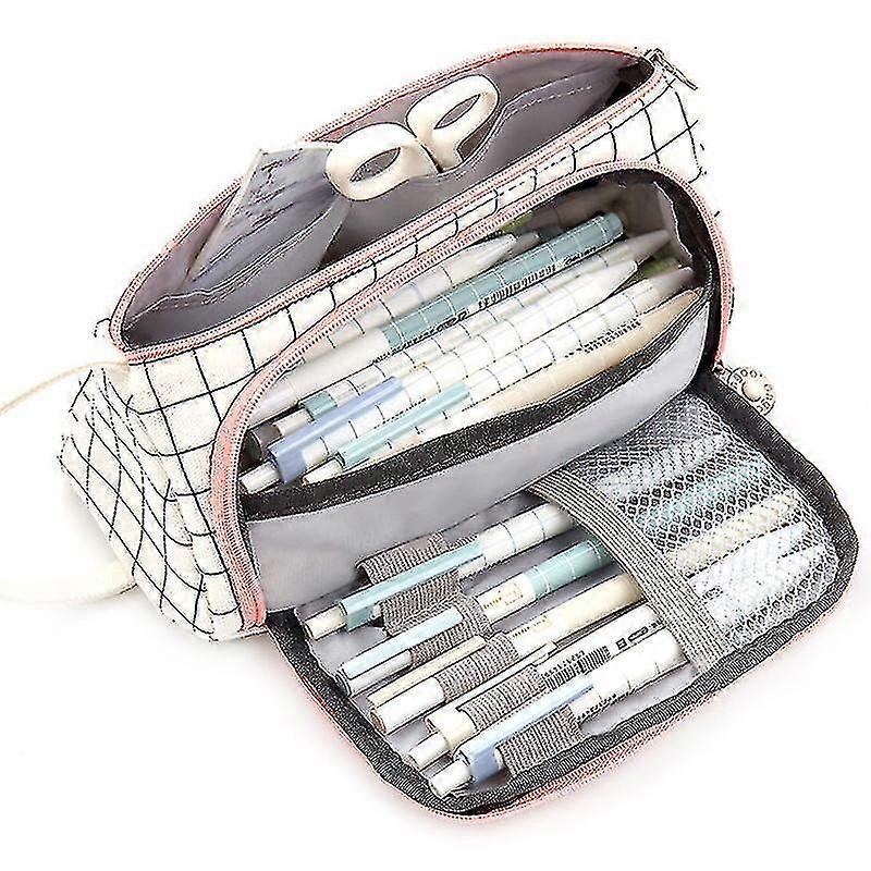 Student Pen Pencil Case School Stationery Cosmetic Bag Large Capacity