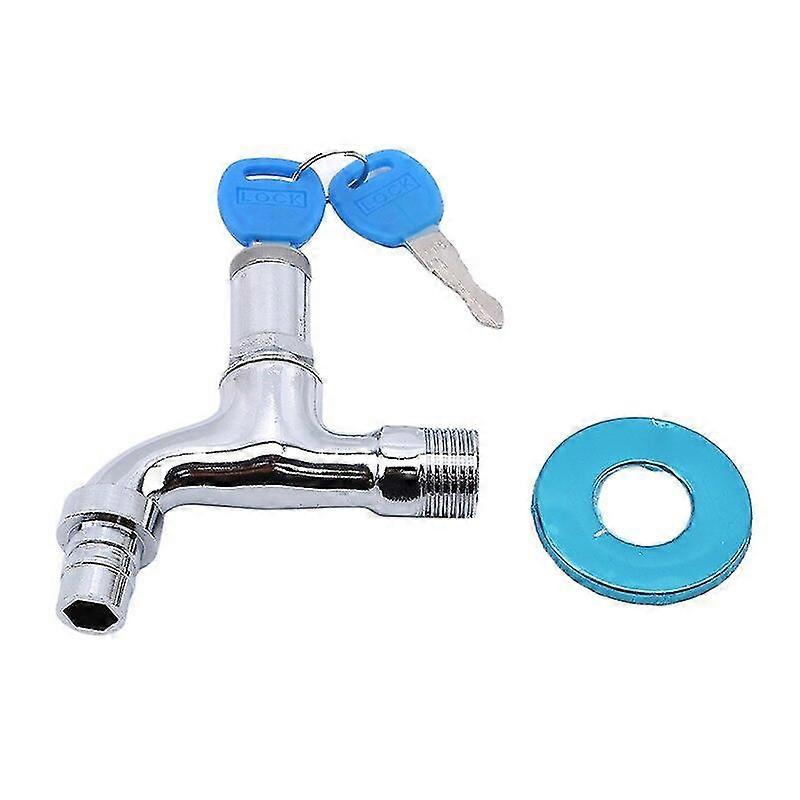 1pc 304 Stainless Steel T-word Shaped Washing Machine Water Faucet Hot Modern Garden Fast Open Faucet Wall Mounted Taps Bibcock