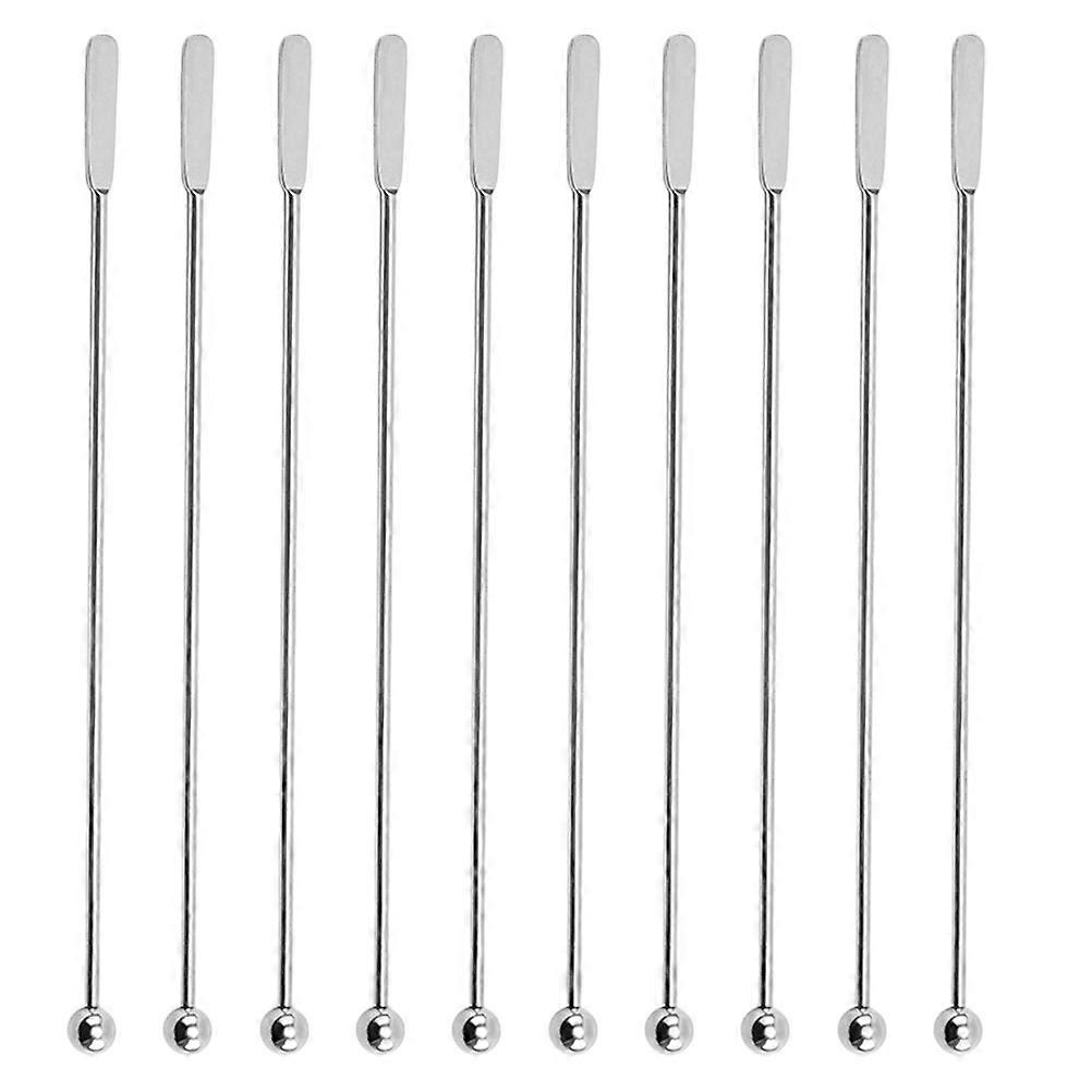 10 Pz Espresso Frusta Cocktail Paletta Bevanda Agitatore Vetro Caffè Agitatore Caffè Caffè Agitatori Stick Bevanda Swizzle Stick