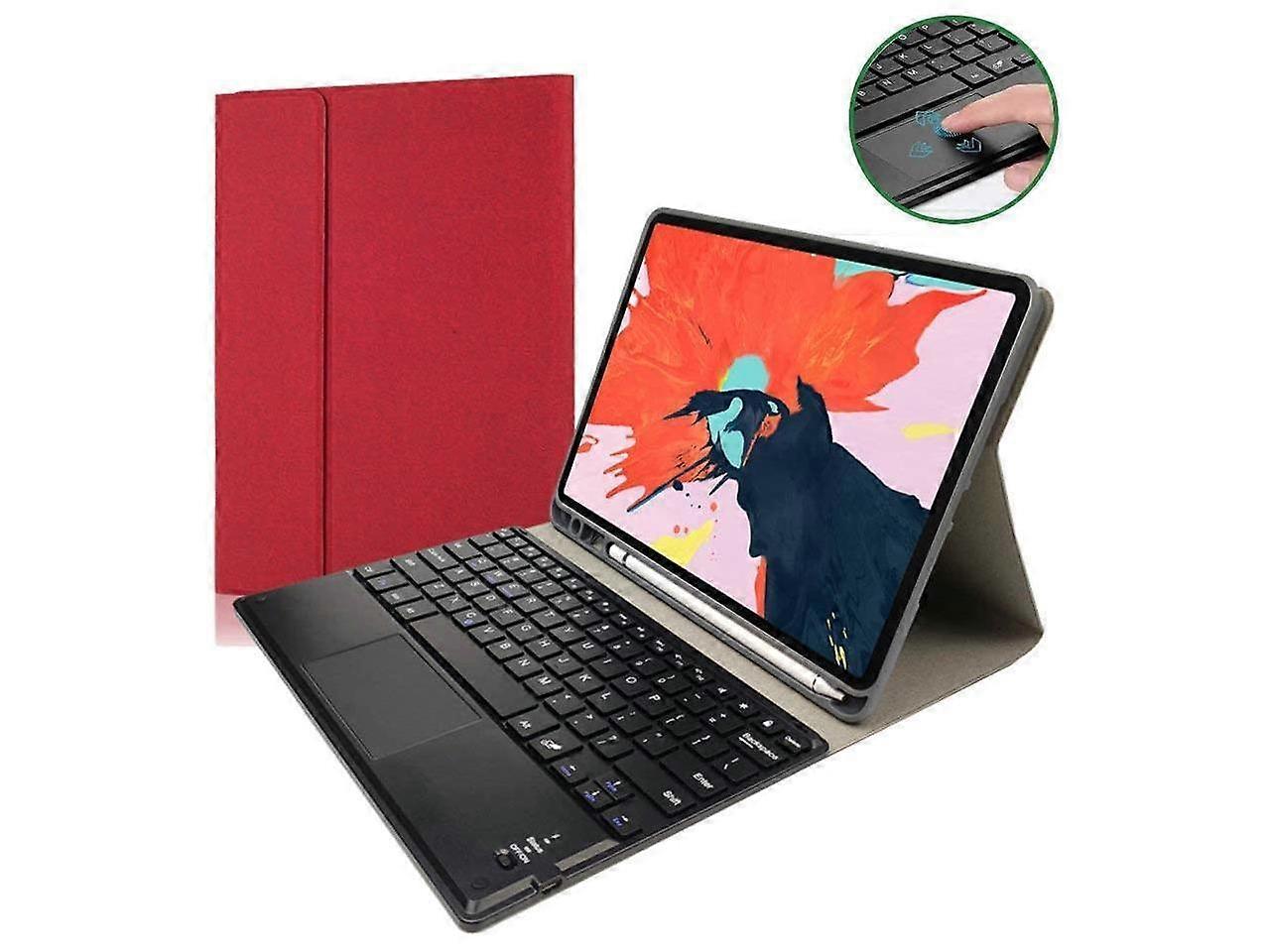 iPad Pro 12.9 inch 2022 2021 2020 2018 Keyboard case with Pencil Holder Detachable Keyboard Cover with Touchpad for iPad Pro 12.9 6th 5th 4th 3th Gen