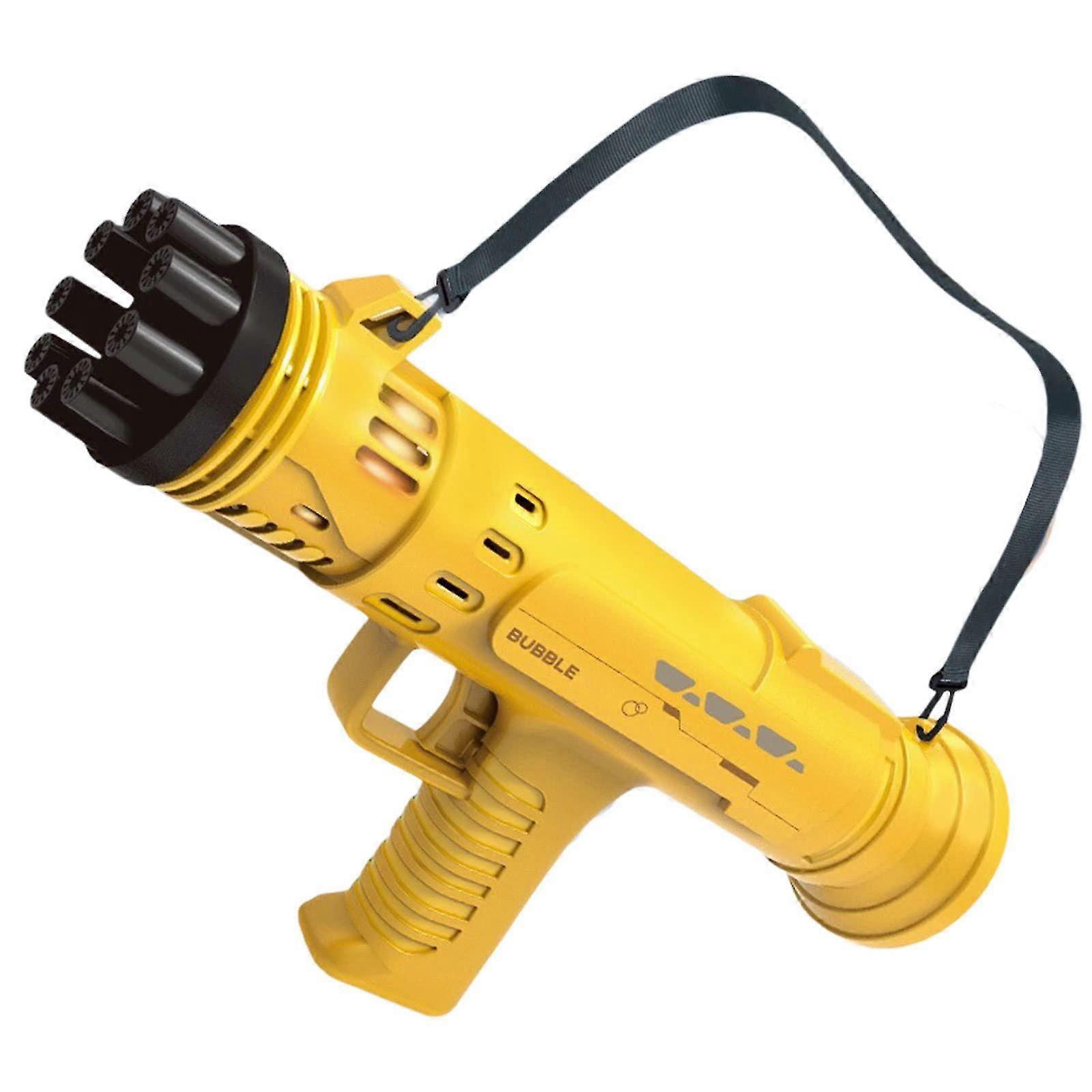 Bubble Gatling Gun, Porous Luminous Rocket Launcher Automatique Bubble Blowing Machine Alimenté par batterie