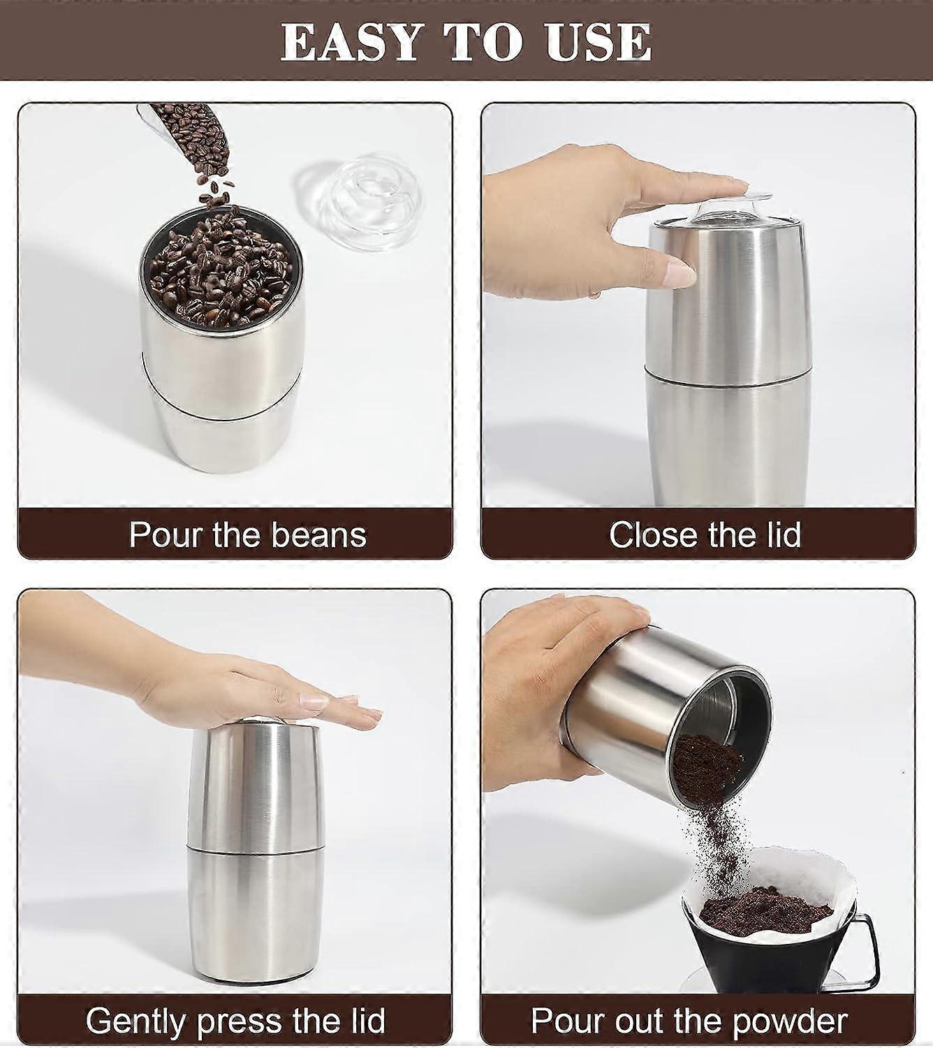 Electric Coffee Grinder, One Touch Grinder