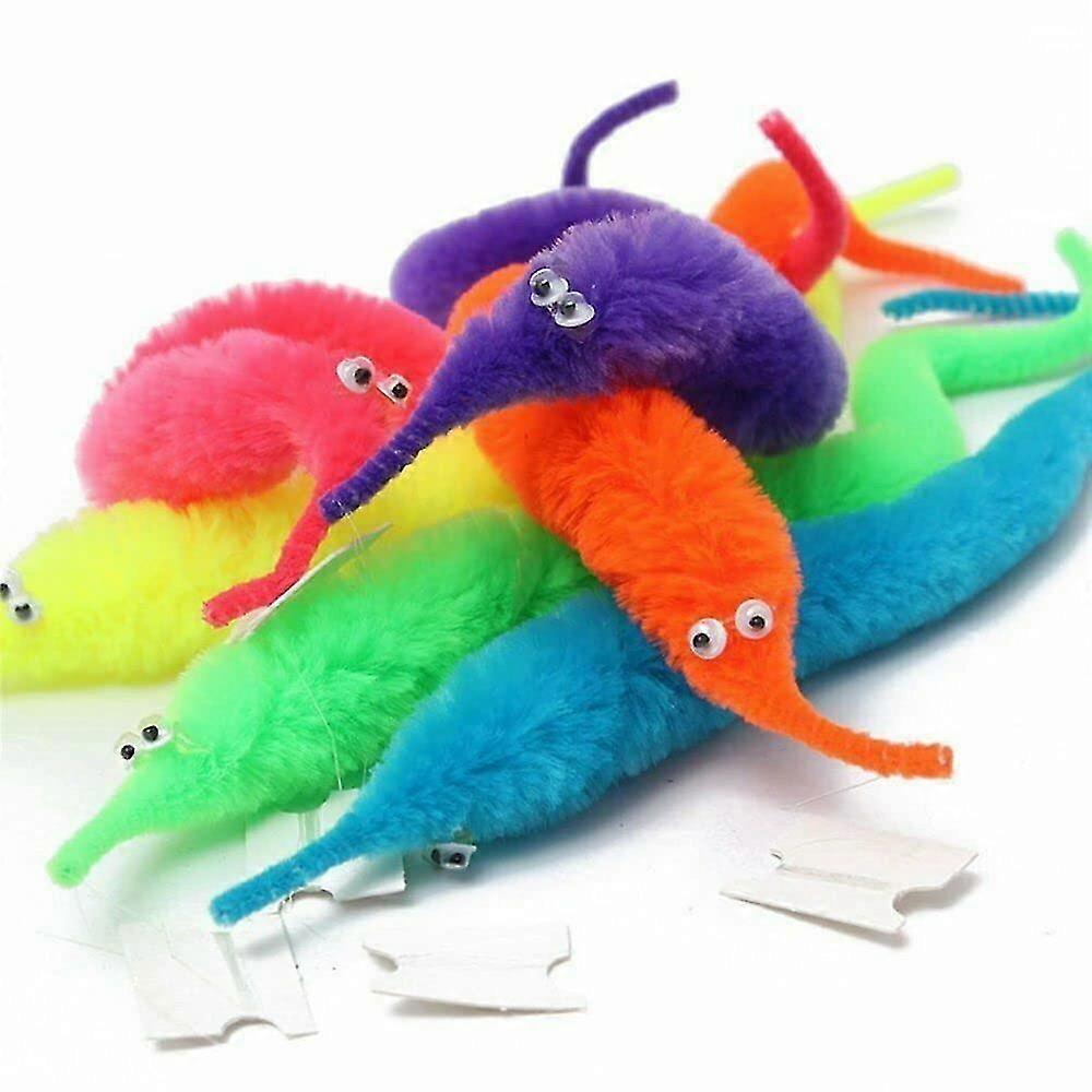 9pcs Magic Worm Toys,wiggly Twisty Fuzzy Worm Toys