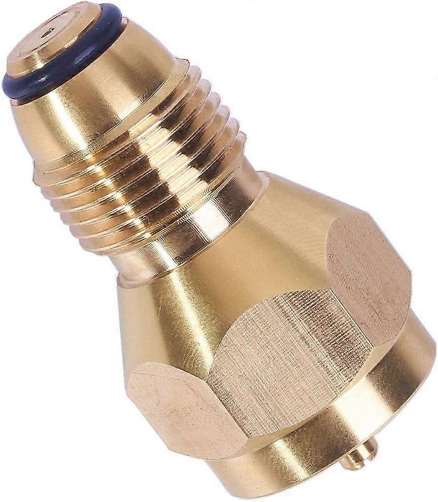 Universal Safest  Refill Adapter for Throwaway  100% Solid Brass Regulator Valve Accessory for All 1 LB Tank Small