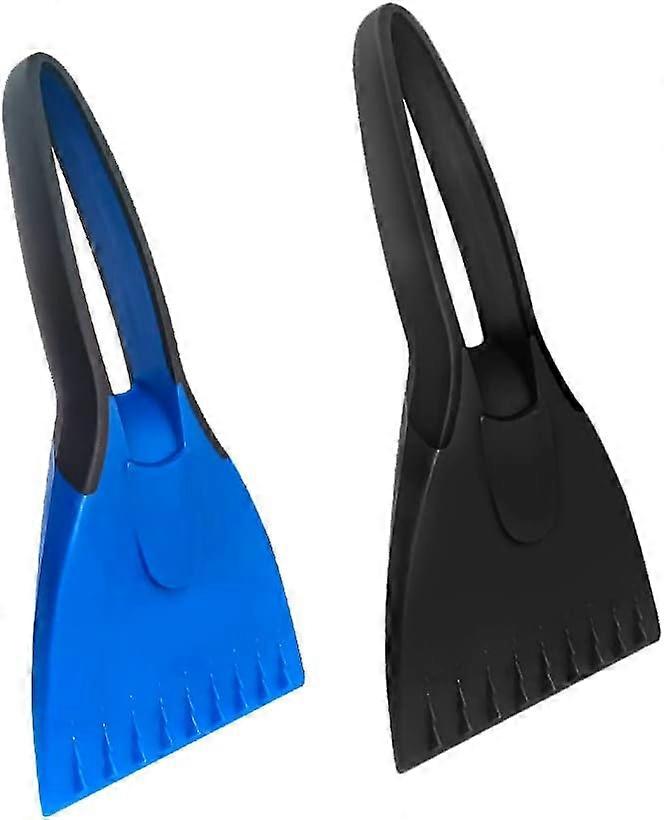 2 Pieces Windshield Frost Squeegee, Strong and Durable Ice Scraper, Snow Scrapers for Auto, with Non-Slip Handle for Car