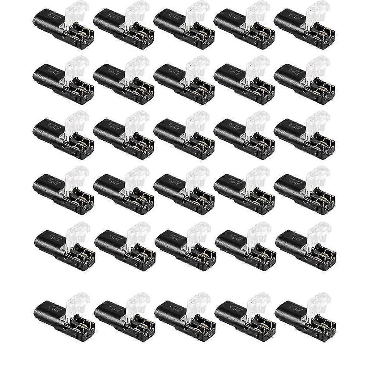 Double - Wire Plug-in Connector With Locking Buckle (30 Pack)