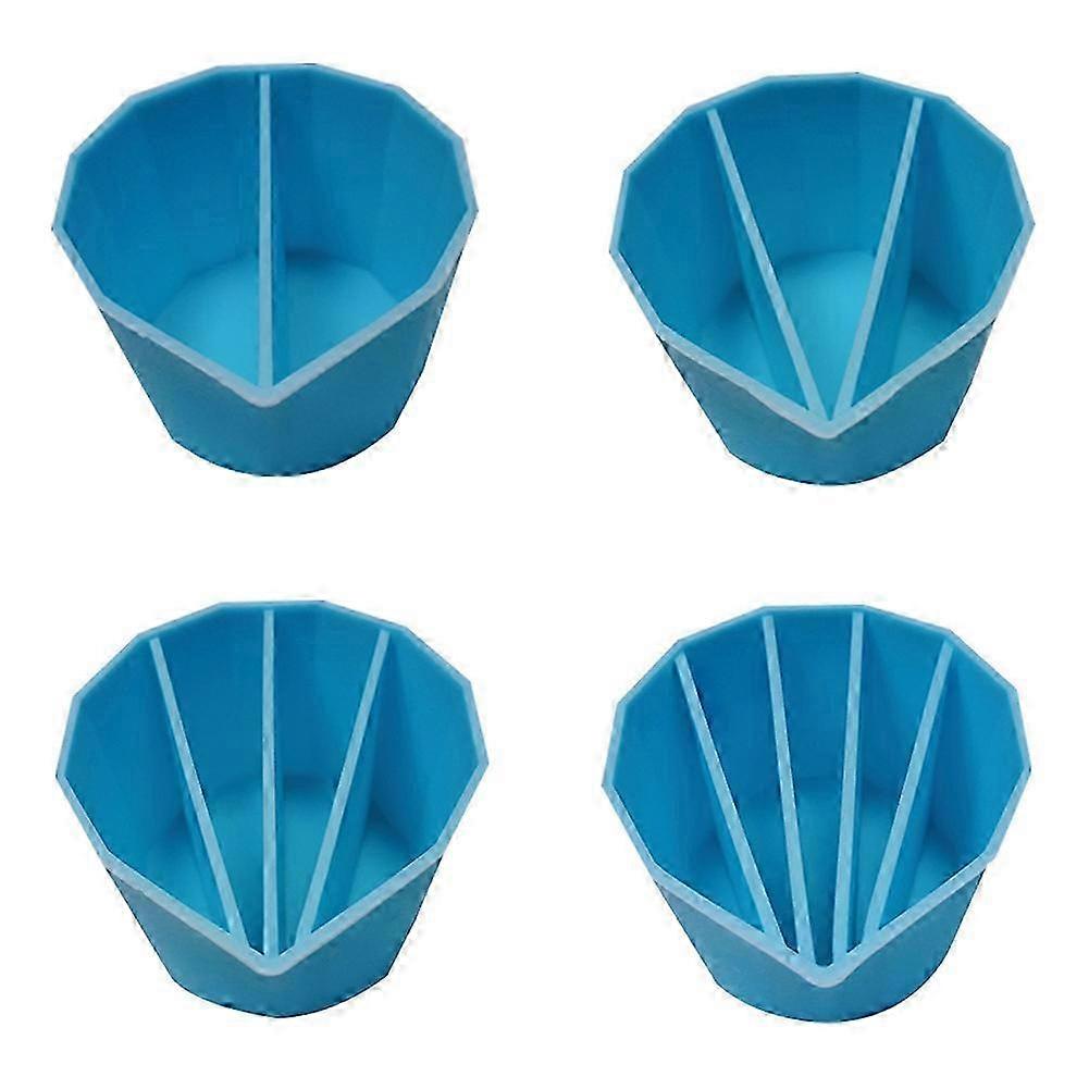 4pcs Distributing Cup Silicone Measuring Cups Resin Tools Color Mixing Cup For Dispensing Handmade Crafts,blue