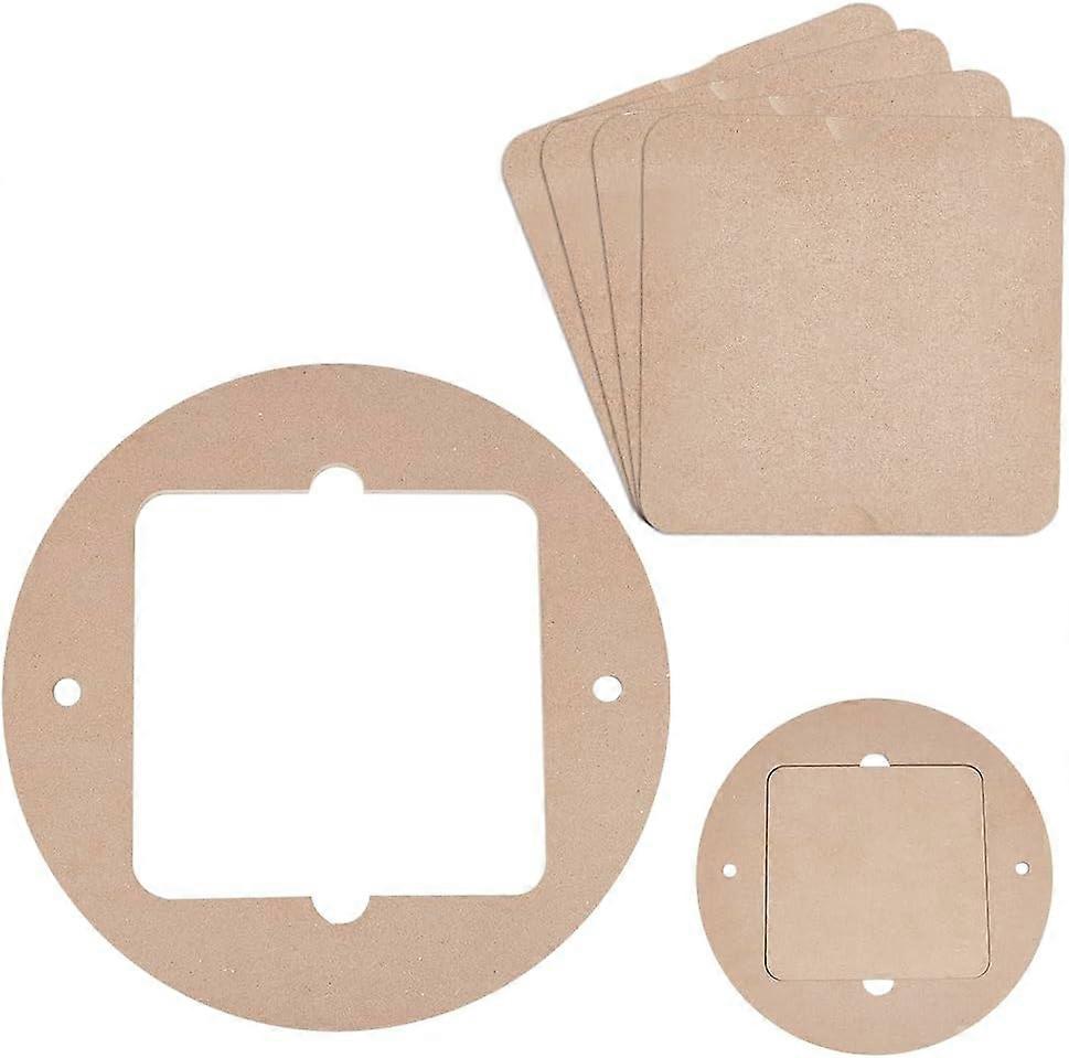 11.8inch Diameter Pottery Wheel Bats with 4pcs Square Inner Bats Pre Drilled Round Clay Throwing Bats for Potters Clay Artists Spinning Clay Making Ce