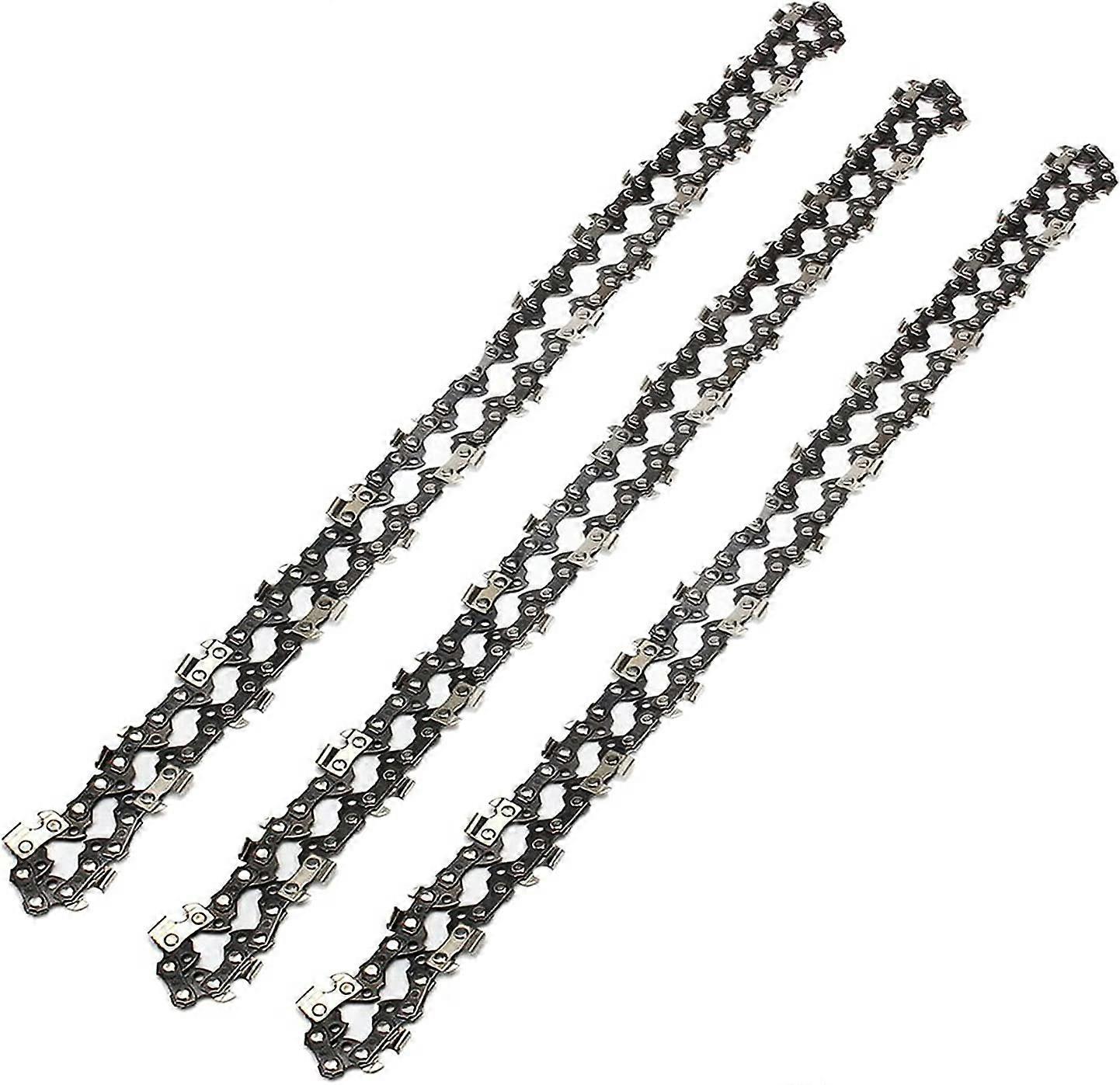 3X Corrente de Motosserra para Barra de 20 Polegadas (50cm) 76 Elos de Acionamento, Passo de 0.325 polegadas, Calibre de 0.058 polegadas, Corrente de Serra de Substituição Adequada para Timberpro 62CC e Outras Motosserras