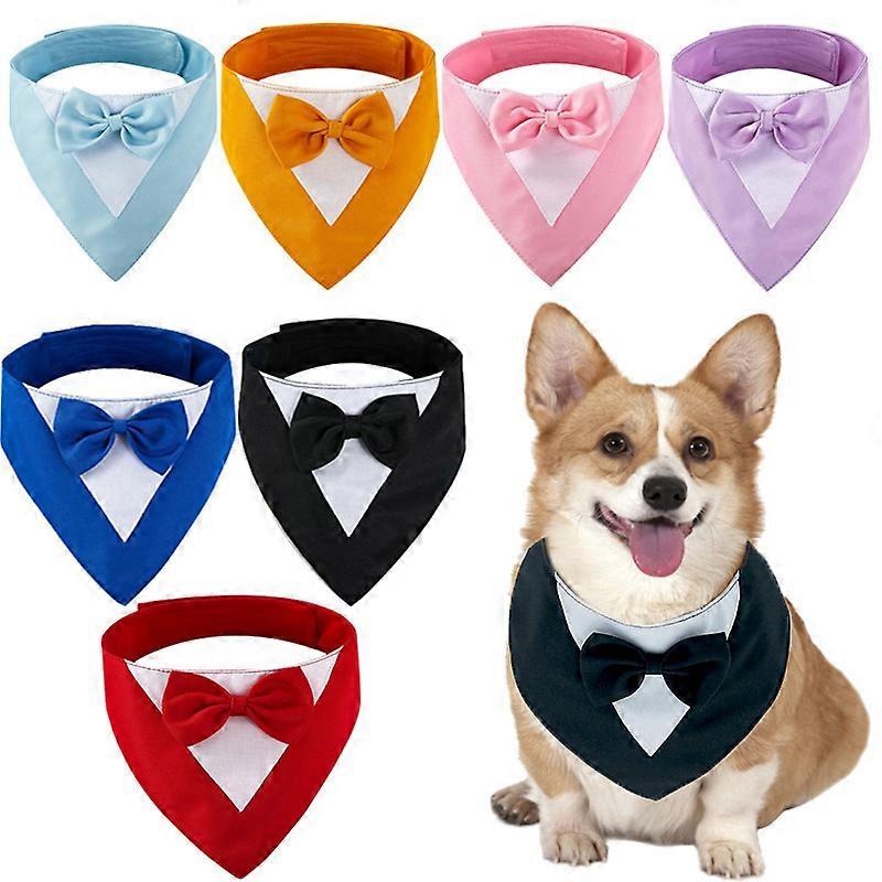 Formal Dog Tuxedo Wedding Dog Bandana Collar