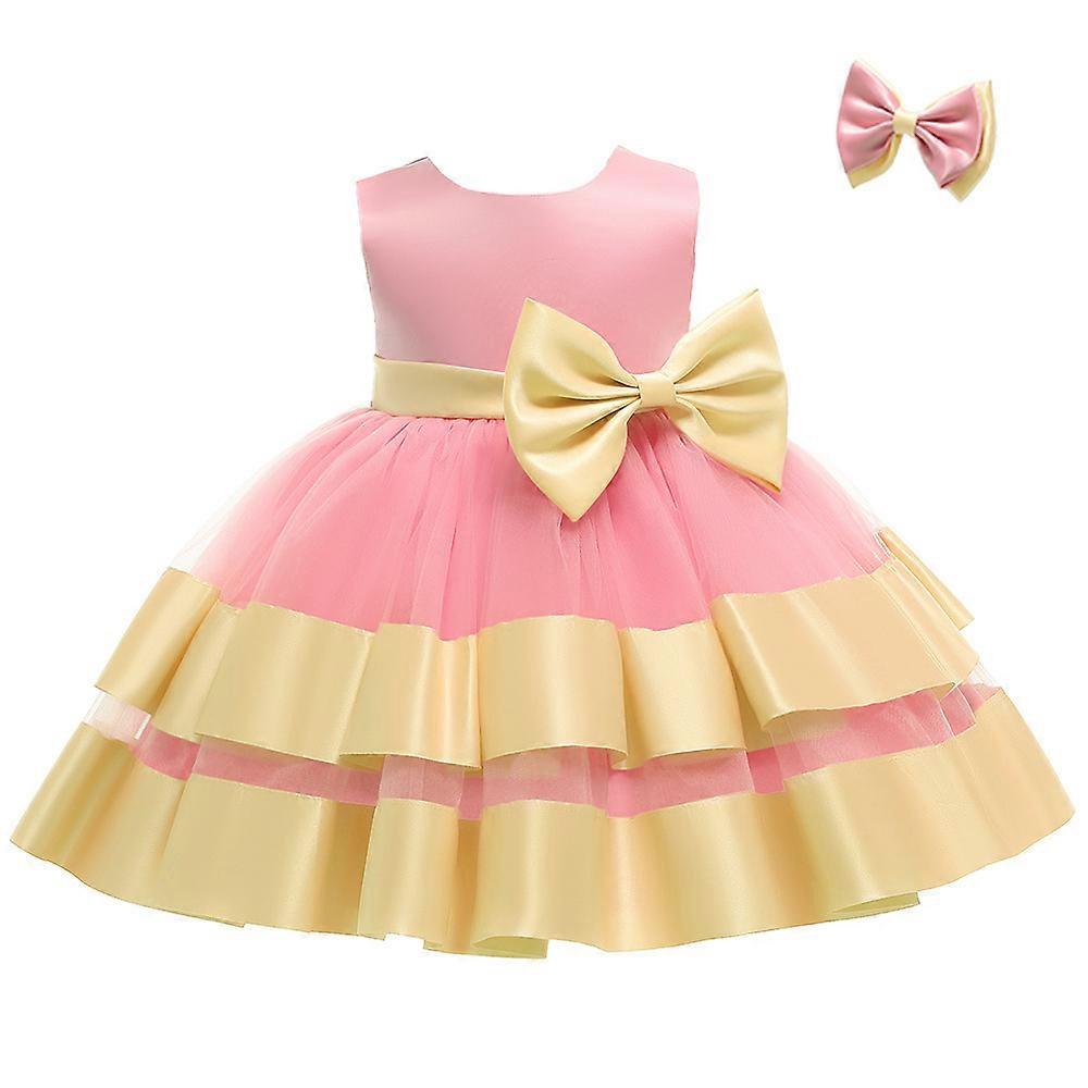 Kız Bebek Elbiseleri Fırfır Dantel Gösteri Parti Düğün Çiçek Kız Elbise